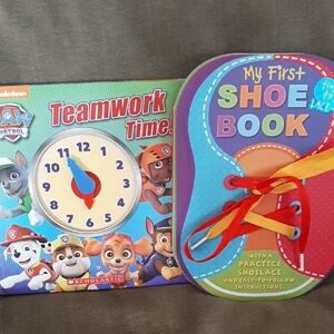 Scholastic Paw Patrol Teamwork Time & My First Shoe Book
